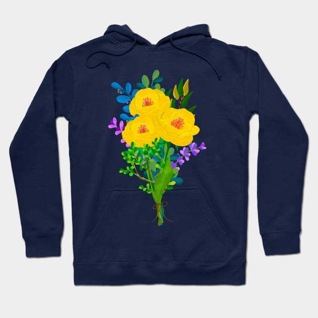 Bouquet Hoodie by Tebscooler